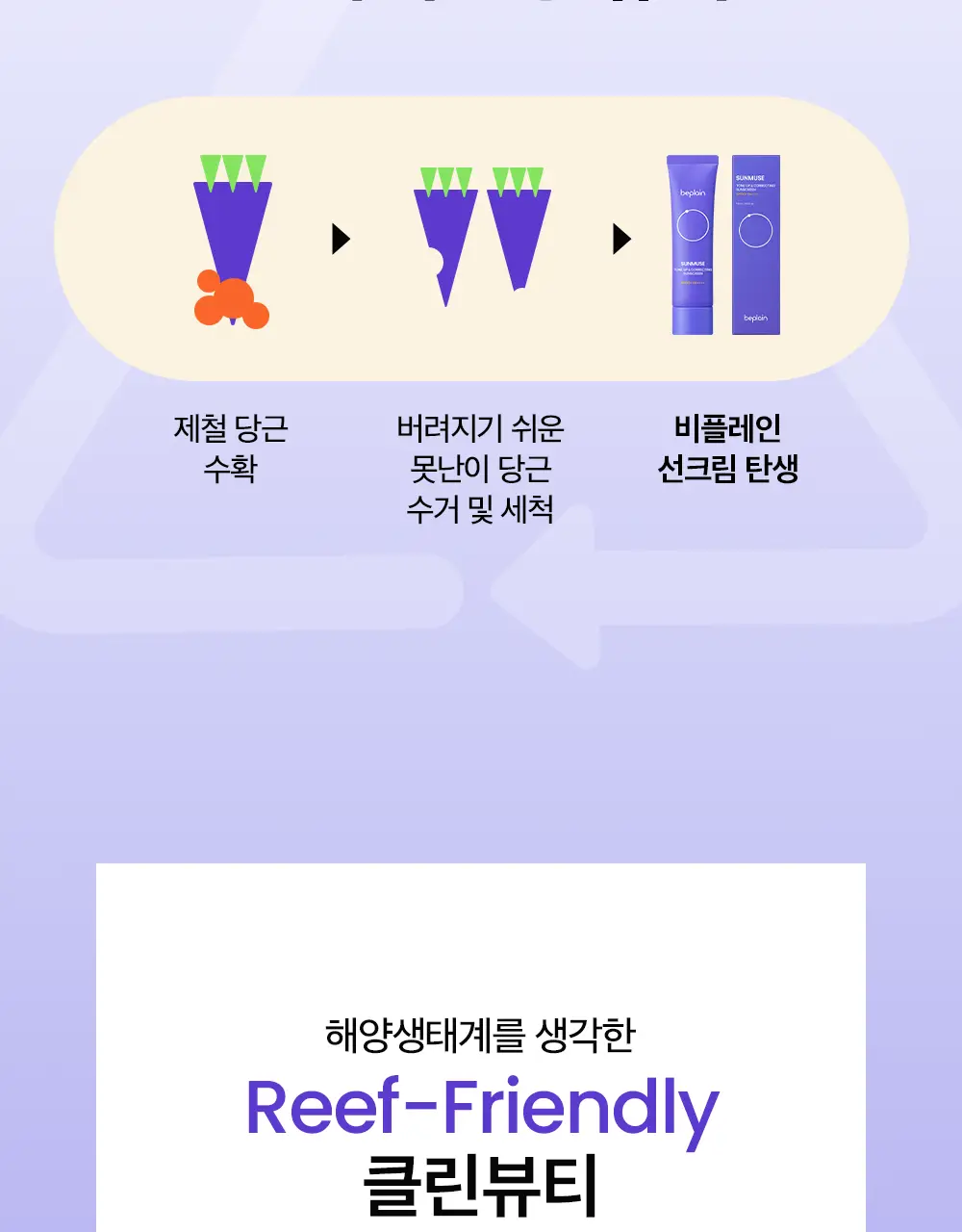 [촉촉보라톤업/혼합자차] 비플레인 선뮤즈 톤업 앤 코렉팅 선크림 50ml 1+1 기획 상세페이지 31